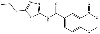 N-(5-(ethylthio)-1,3,4-thiadiazol-2-yl)-4-methoxy-3-nitrobenzamide|