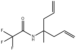 N-(1-allyl-1-methyl-3-buten-1-yl)-2,2,2-trifluoroacetamide Struktur