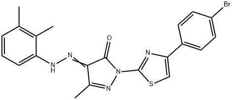 314292-74-5 2-[4-(4-bromophenyl)-1,3-thiazol-2-yl]-4-[(2,3-dimethylphenyl)hydrazono]-5-methyl-2,4-dihydro-3H-pyrazol-3-one