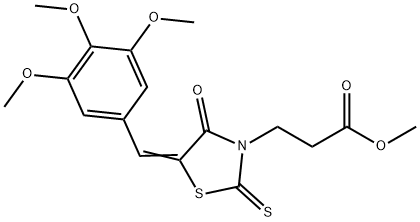 methyl (Z)-3-(4-oxo-2-thioxo-5-(3,4,5-trimethoxybenzylidene)thiazolidin-3-yl)propanoate|