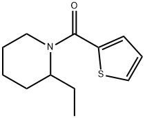 2-ethyl-1-(2-thienylcarbonyl)piperidine 化学構造式