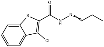 3-chloro-N'-propylidene-1-benzothiophene-2-carbohydrazide Structure