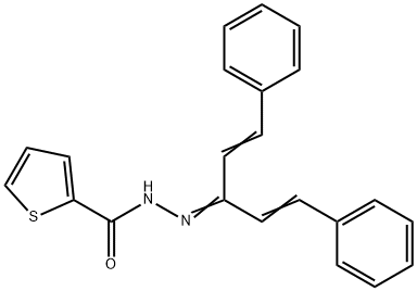 N'-[3-phenyl-1-(2-phenylvinyl)-2-propen-1-ylidene]-2-thiophenecarbohydrazide Structure