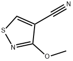3-Methoxy-isothiazole-4-carbonitrile Struktur