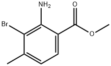 2-Amino-3-bromo-4-methyl-benzoic acid methyl ester Structure