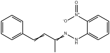 1-(1-methyl-3-phenyl-2-propen-1-ylidene)-2-(2-nitrophenyl)hydrazine Structure
