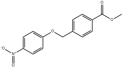 4-(4-Nitro-phenoxymethyl)-benzoic acid methyl ester Struktur