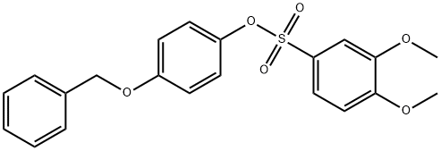 4-(benzyloxy)phenyl 3,4-dimethoxybenzenesulfonate,324776-39-8,结构式