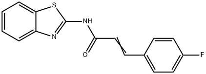 (E)-N-(benzo[d]thiazol-2-yl)-3-(4-fluorophenyl)acrylamide Structure