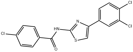 4-chloro-N-(4-(3,4-dichlorophenyl)thiazol-2-yl)benzamide Structure