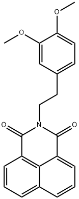 2-(3,4-dimethoxyphenethyl)-1H-benzo[de]isoquinoline-1,3(2H)-dione Struktur