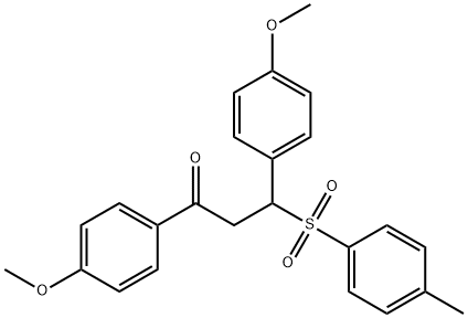 1,3-bis(4-methoxyphenyl)-3-tosylpropan-1-one Struktur