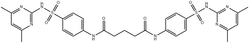 N,N'-bis(4-{[(4,6-dimethyl-2-pyrimidinyl)amino]sulfonyl}phenyl)pentanediamide,327065-90-7,结构式