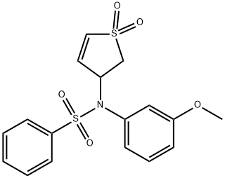 327067-33-4 N-(1,1-dioxido-2,3-dihydrothiophen-3-yl)-N-(3-methoxyphenyl)benzenesulfonamide