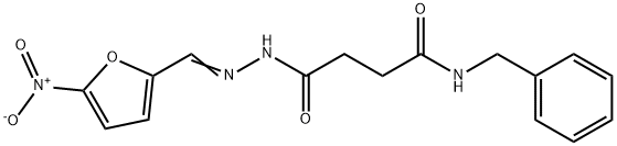 N-benzyl-4-{2-[(5-nitro-2-furyl)methylene]hydrazino}-4-oxobutanamide Structure