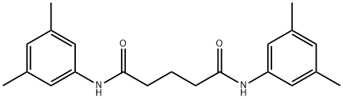 N,N'-bis(3,5-dimethylphenyl)pentanediamide 结构式