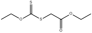 Acetic acid, [(ethoxythioxomethyl)thio]-, ethyl ester Struktur