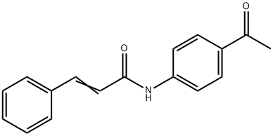N-(4-acetylphenyl)-3-phenylacrylamide Struktur