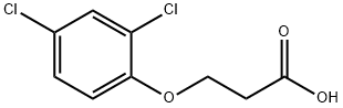 Propanoic acid, 3-(2,4-dichlorophenoxy)- Structure