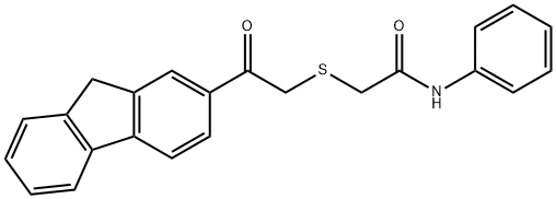 2-[2-(9H-fluoren-2-yl)-2-oxoethyl]sulfanyl-N-phenylacetamide Structure
