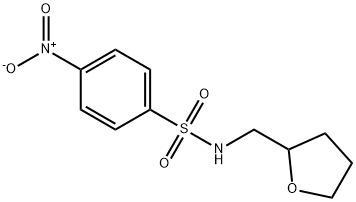 4-nitro-N-(oxolan-2-ylmethyl)benzenesulfonamide 化学構造式