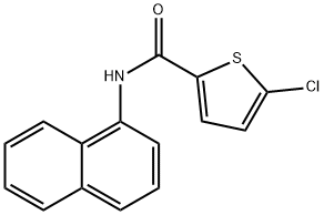 5-chloro-N-(naphthalen-1-yl)thiophene-2-carboxamide,330677-99-1,结构式