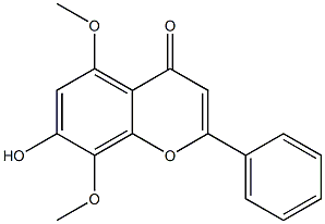 4H-1-Benzopyran-4-one, 7-hydroxy-5,8-dimethoxy-2-phenyl-
