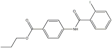 propyl 4-{[(2-iodophenyl)carbonyl]amino}benzoate Structure