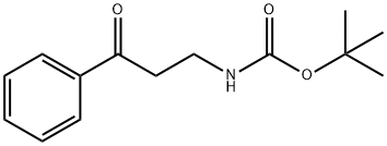(3-氧代-3-苯丙基)氨基甲酸叔丁酯 结构式