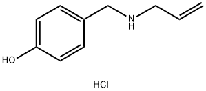 4-{[(prop-2-en-1-yl)amino]methyl}phenol hydrochloride 化学構造式