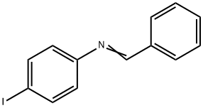 Benzenamine,4-iodo-N-(phenylmethylene)- Structure