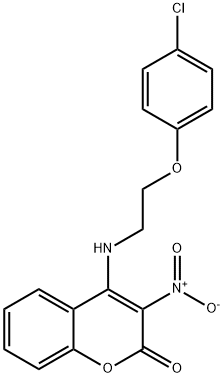 4-[2-(4-chlorophenoxy)ethylamino]-3-nitrochromen-2-one|