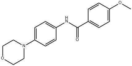 4-methoxy-N-(4-morpholinophenyl)benzamide Structure