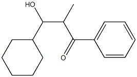 1-Propanone, 3-cyclohexyl-3-hydroxy-2-methyl-1-phenyl- Structure