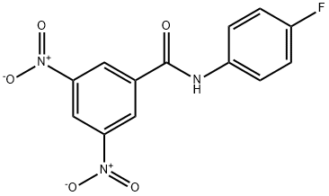 N-(4-Fluorophenyl)-3,5-dinitrobenzamide, 97% 结构式