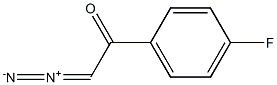 Ethanone, 2-diazo-1-(4-fluorophenyl)- Struktur