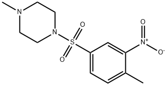 1-methyl-4-[(4-methyl-3-nitrophenyl)sulfonyl]piperazine Structure