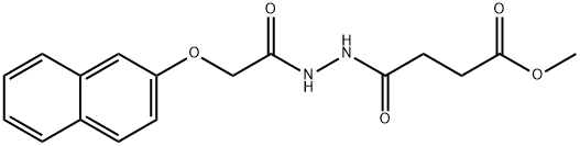 methyl 4-{2-[(2-naphthyloxy)acetyl]hydrazino}-4-oxobutanoate Structure