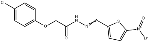 2-(4-chlorophenoxy)-N'-[(5-nitro-2-thienyl)methylene]acetohydrazide|