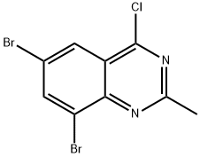6,8-Dibromo-4-chloro-2-methyl-quinazoline Struktur
