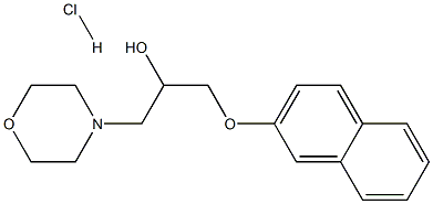 1-morpholino-3-(naphthalen-2-yloxy)propan-2-ol hydrochloride Structure