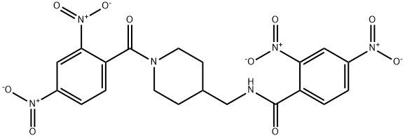 N-[[1-(2,4-dinitrobenzoyl)piperidin-4-yl]methyl]-2,4-dinitrobenzamide,354141-09-6,结构式