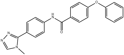 N-[4-(4-methyl-1,2,4-triazol-3-yl)phenyl]-4-phenoxybenzamide Struktur