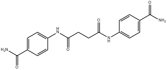 N,N'-bis[4-(aminocarbonyl)phenyl]succinamide Struktur