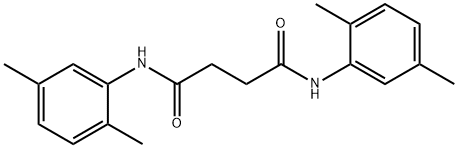 N,N'-bis(2,5-dimethylphenyl)succinamide 化学構造式