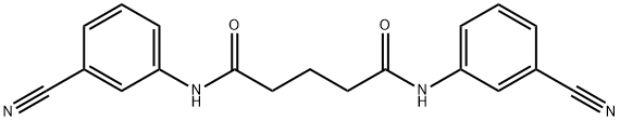 N,N'-bis(3-cyanophenyl)pentanediamide 结构式