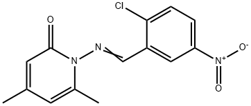 1-[(2-chloro-5-nitrobenzylidene)amino]-4,6-dimethyl-2(1H)-pyridinone|