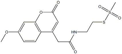 2-(7-methoxy-2-oxochromen-4-yl)-N-(2-methylsulfonylsulfanylethyl)acetamide, 359436-84-3, 结构式