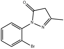 1-(2-bromophenyl)-3-methyl-1H-pyrazol-5(4H)-one Structure