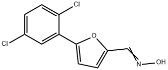 (E)-5-(2,5-dichlorophenyl)furan-2-carbaldehyde oxime Structure